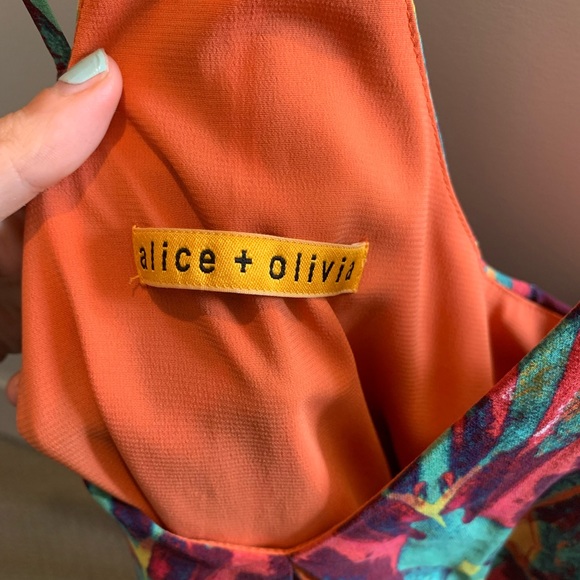 Alice and Olivia patterned silk minidress - Picture 4 of 4